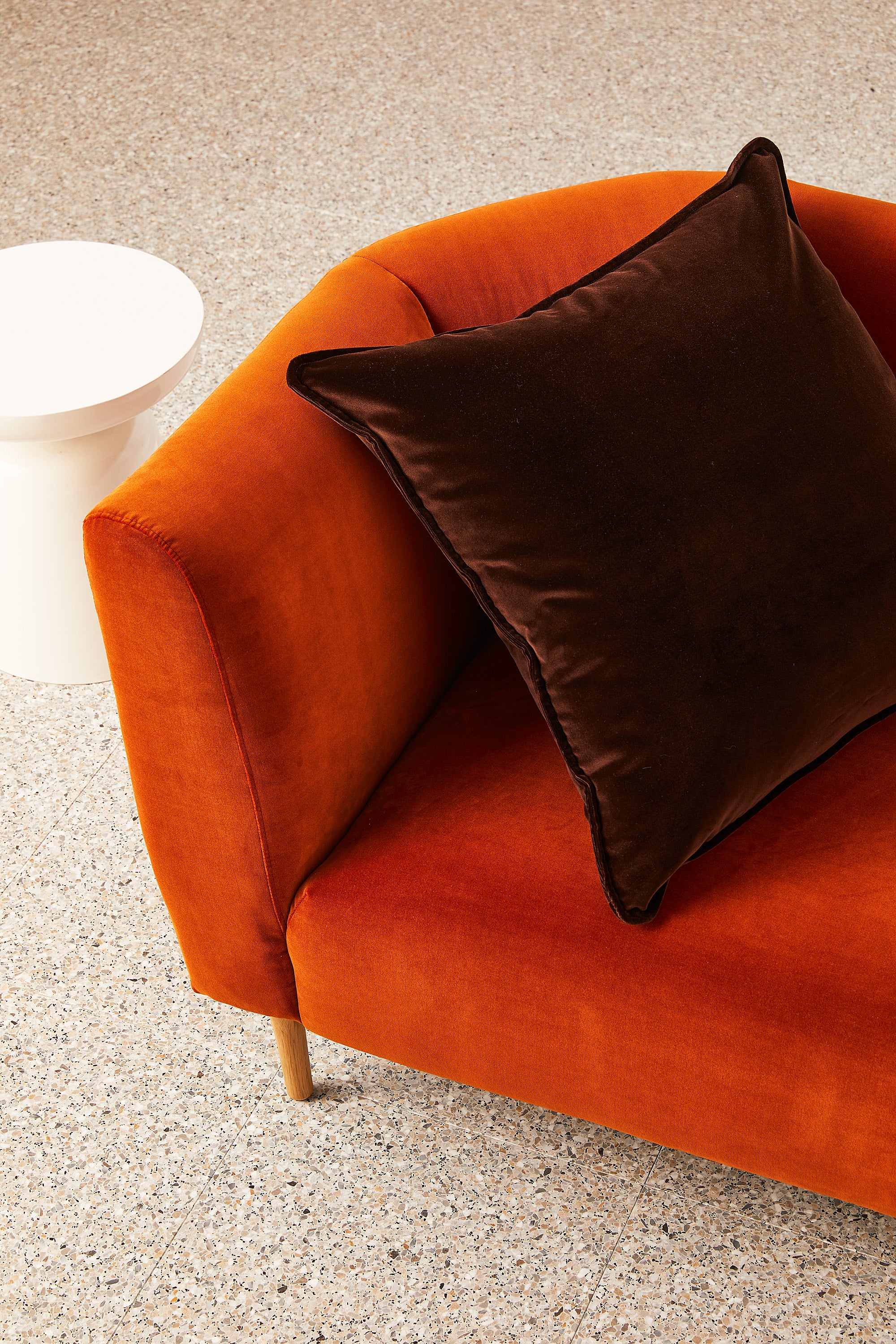 Big Velvet - Chocolate Cushion - Image 2