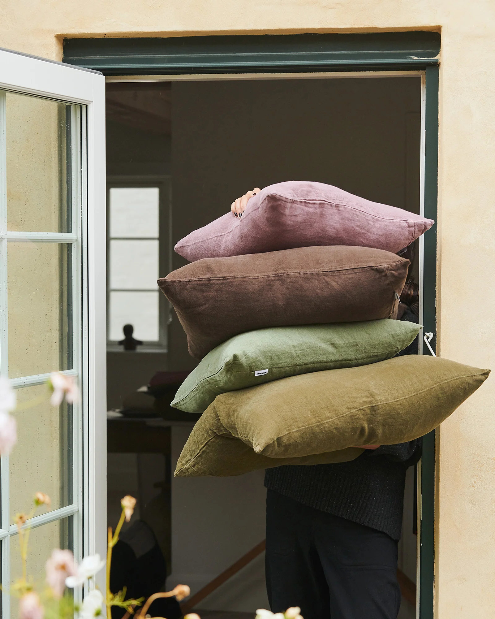 Essential Linen - Mauve Cushion - Image 2
