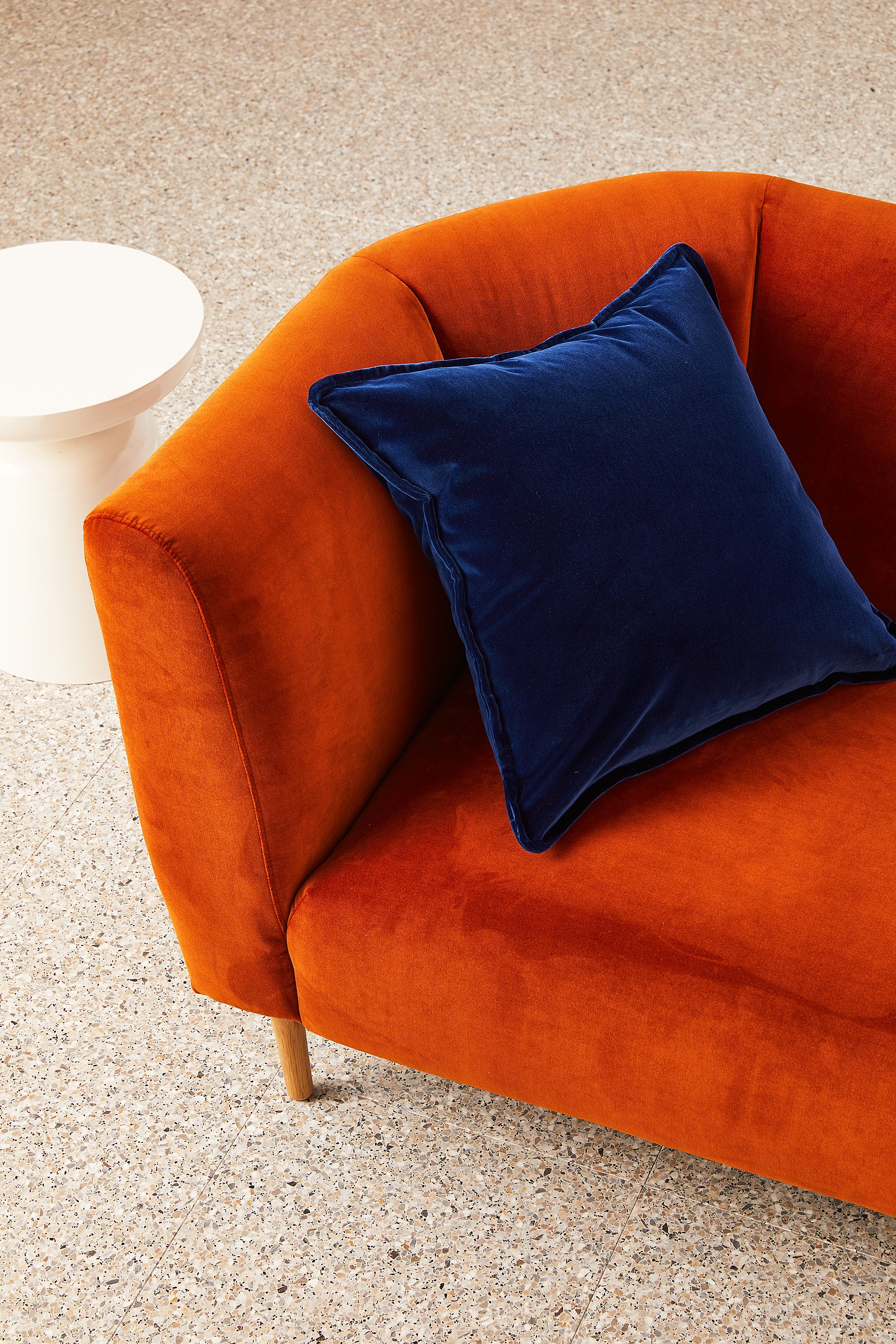 Essential Velvet - Midnight Blue Cushion - Image 2