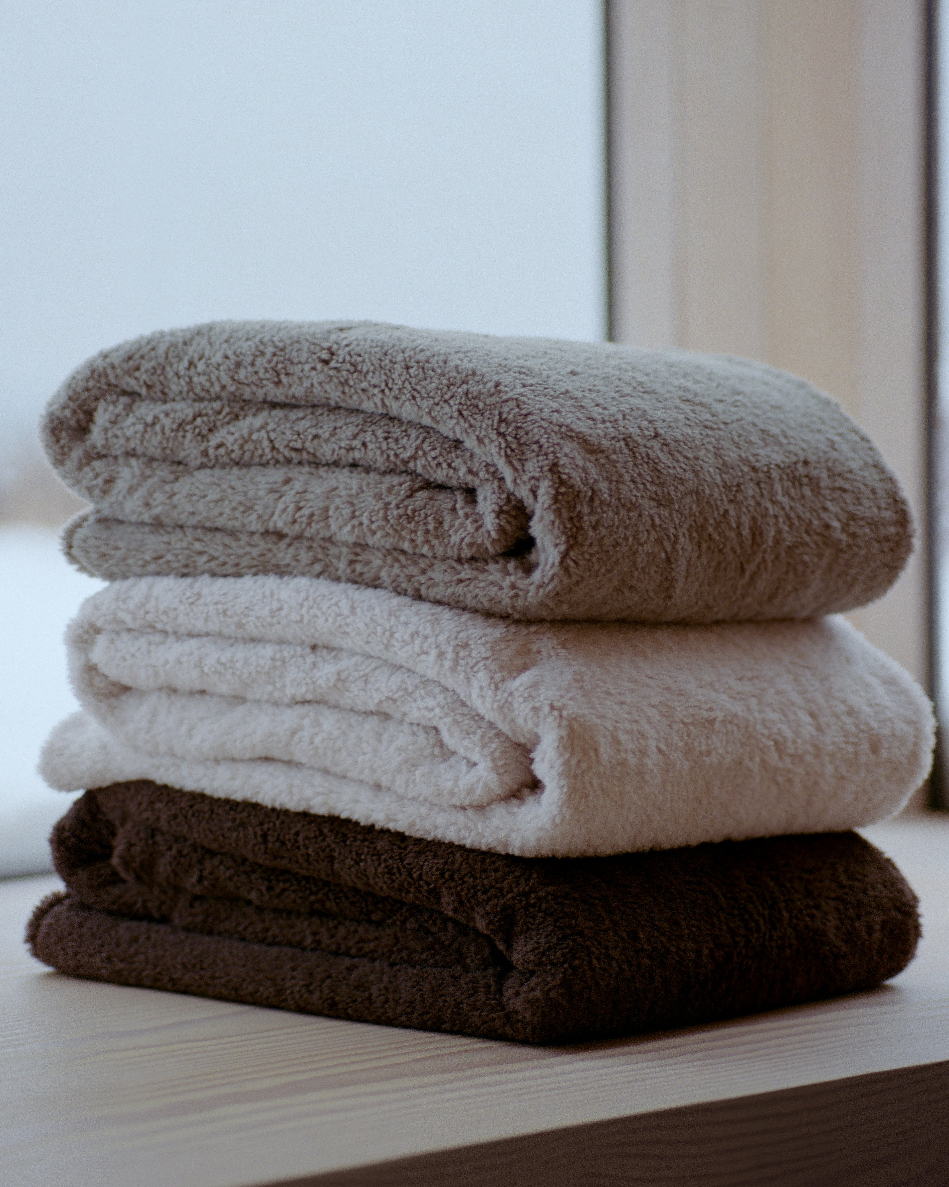 Faux Fur Throw Blanket - Marshmallow - Image 4