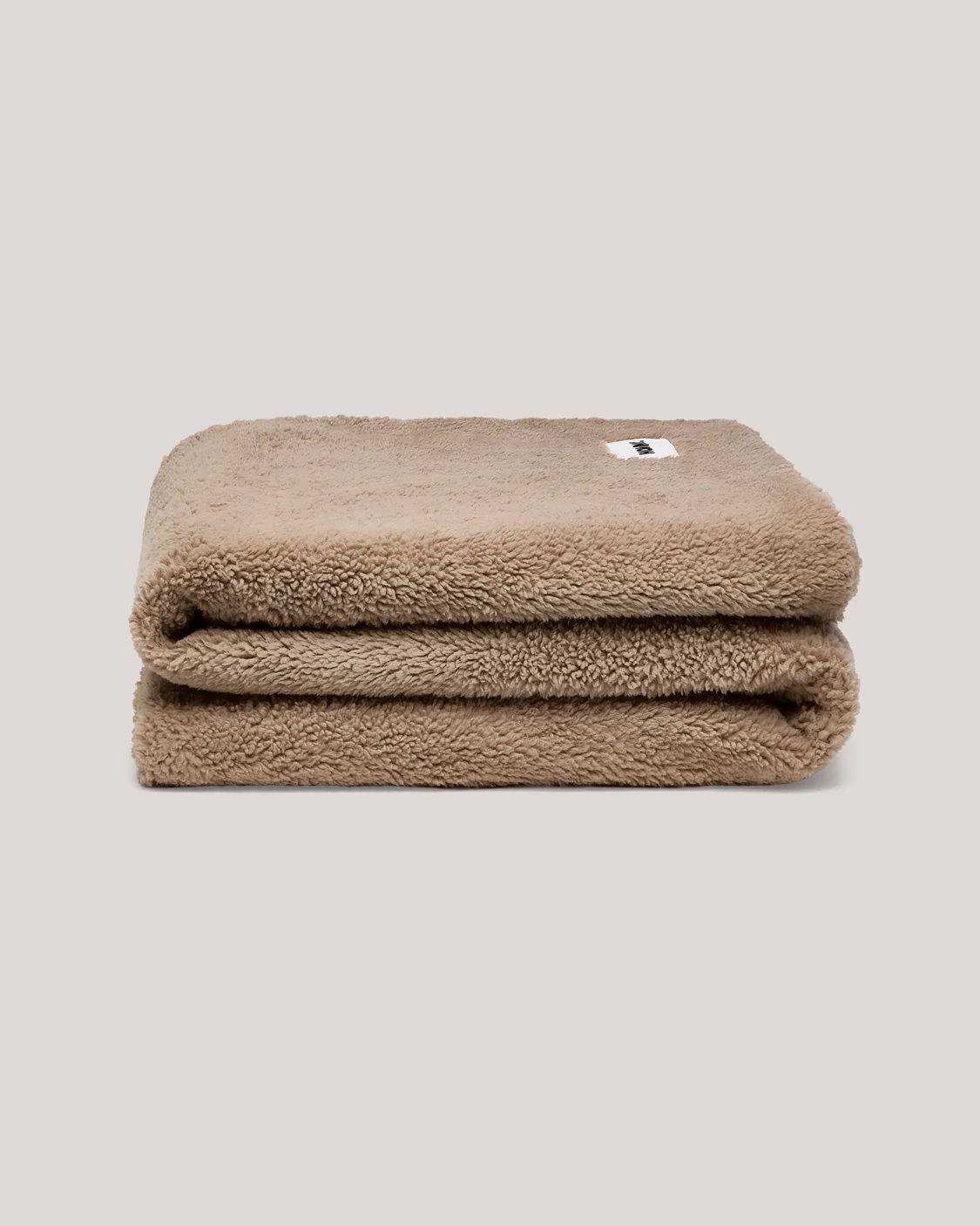 Faux Fur Throw Blanket - Warm Grey