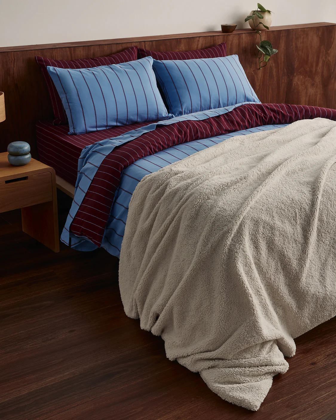 Fitted Sheet - Plum - Image 2