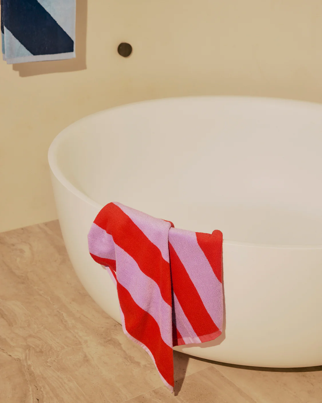 Hand Towel - Grapefruit Stripes - Image 3