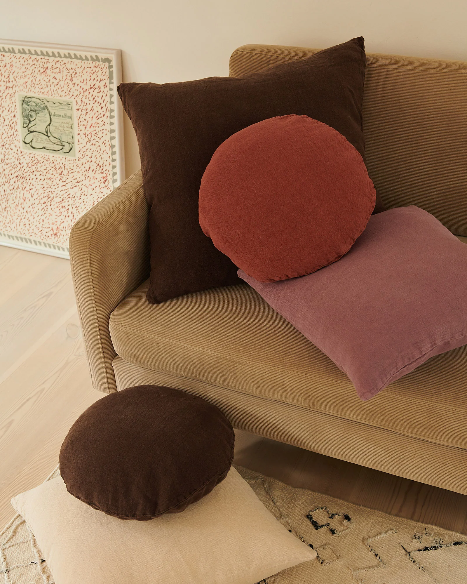 Junior Linen - Chocolate Cushion - Image 4