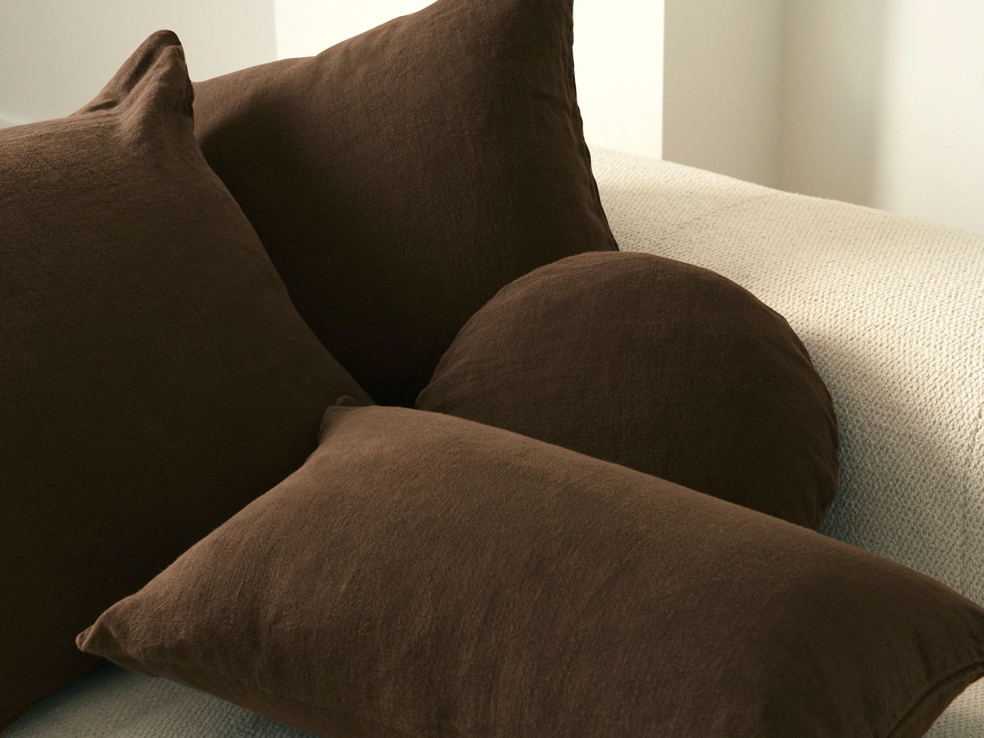 Junior Linen - Chocolate Cushion - Image 5