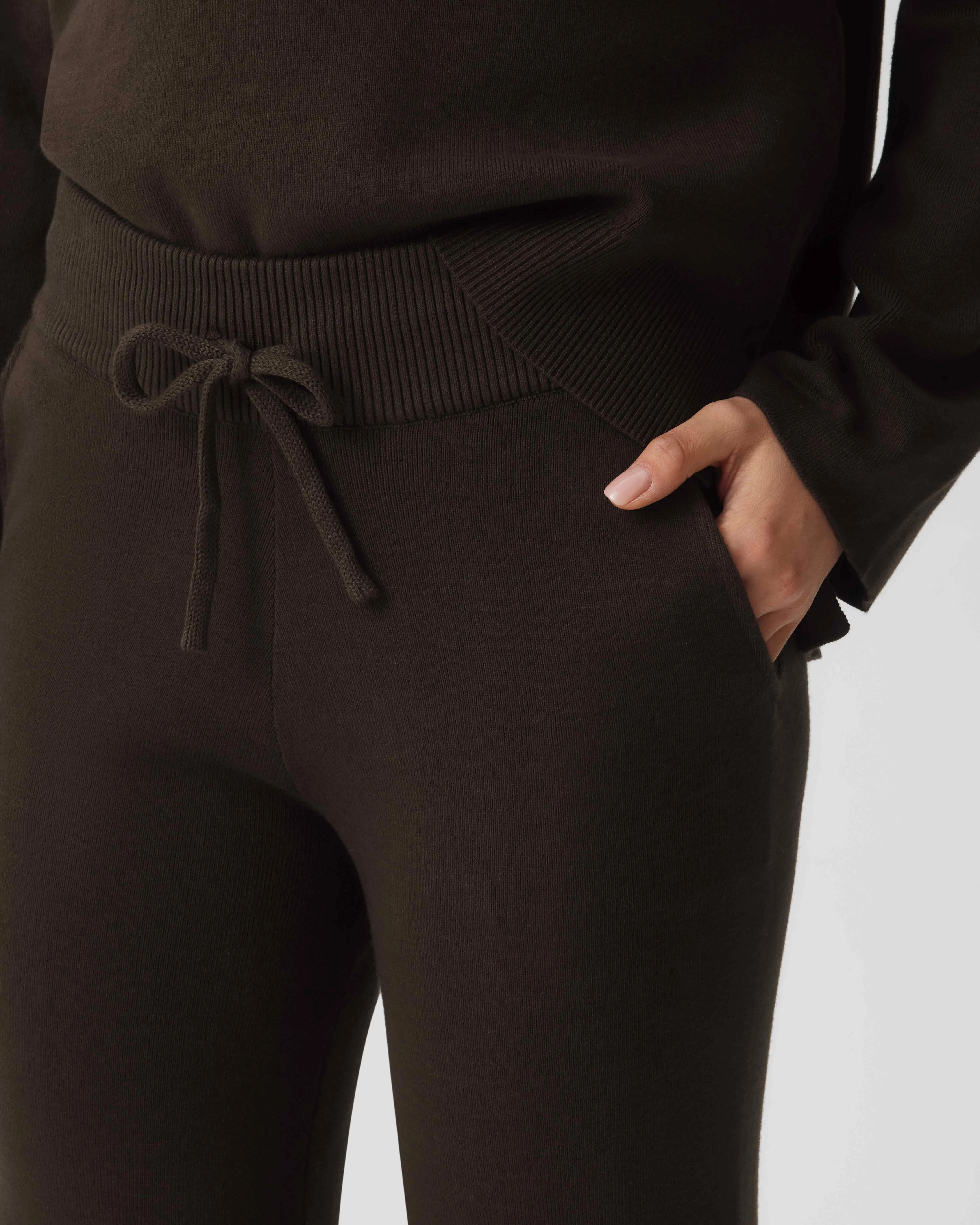 Cotton Cashmere Pant - Chestnut - Image 4