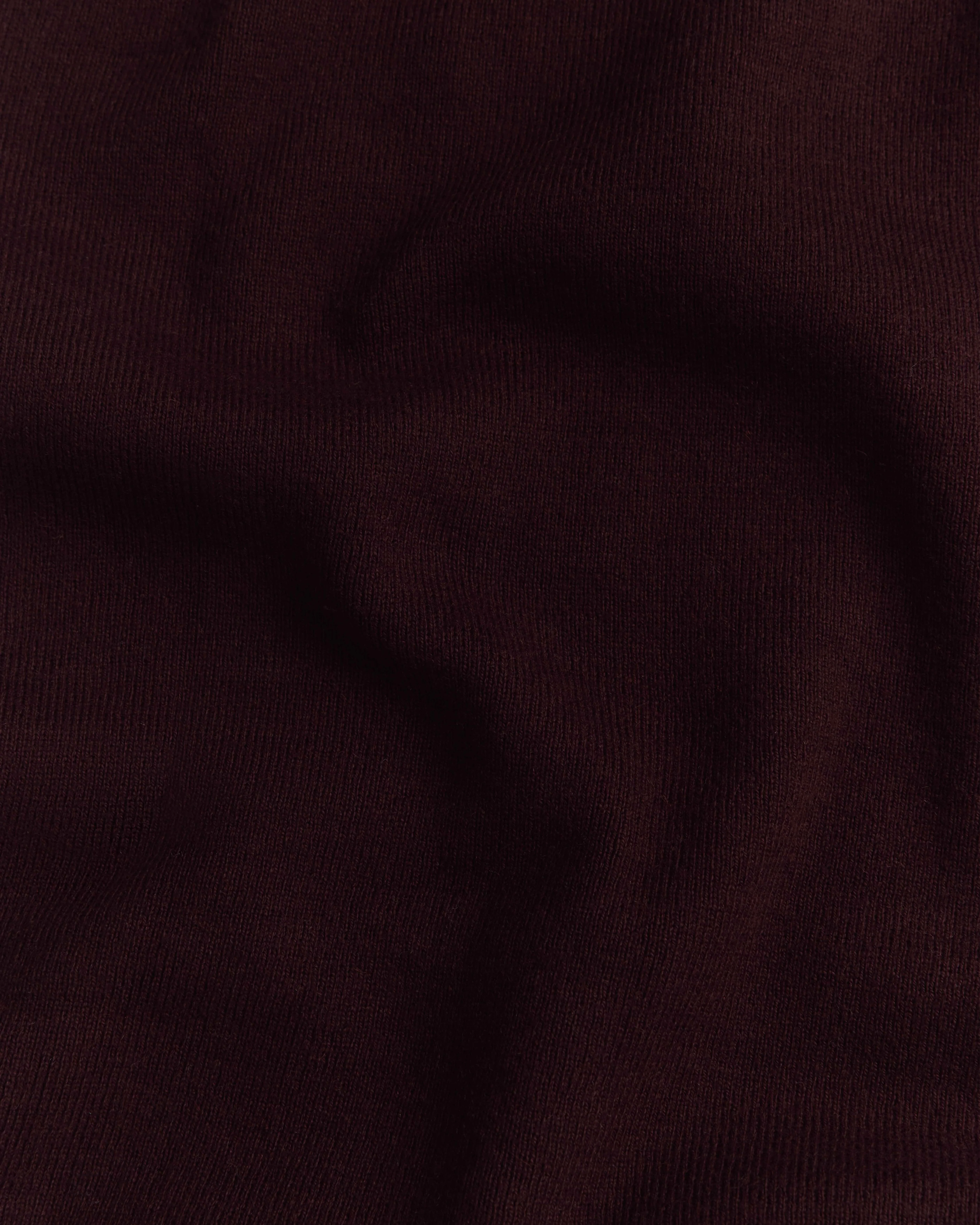 Cotton Cashmere Pant - Wine - Image 6