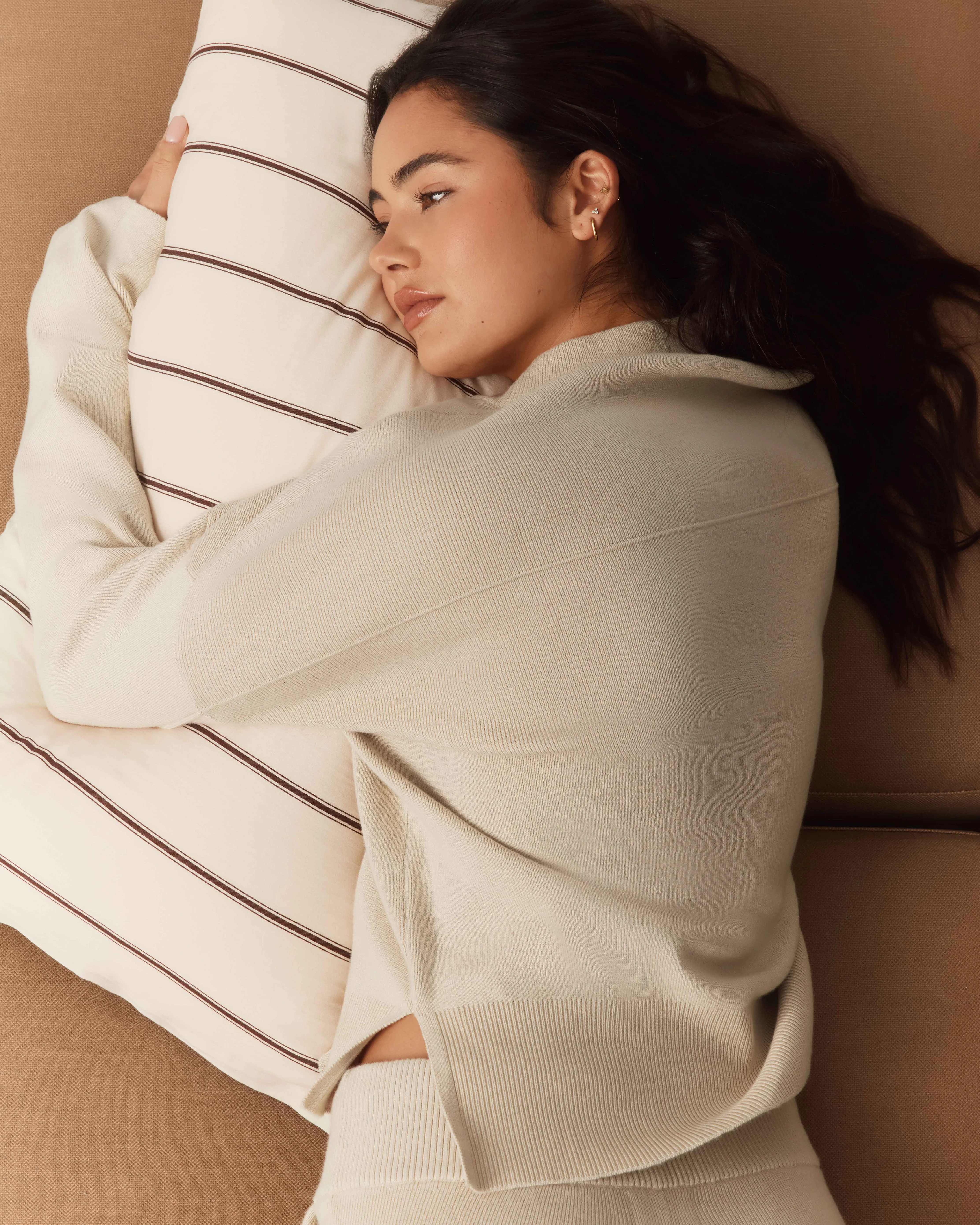Cotton Cashmere Sweater - Cloud - Image 5
