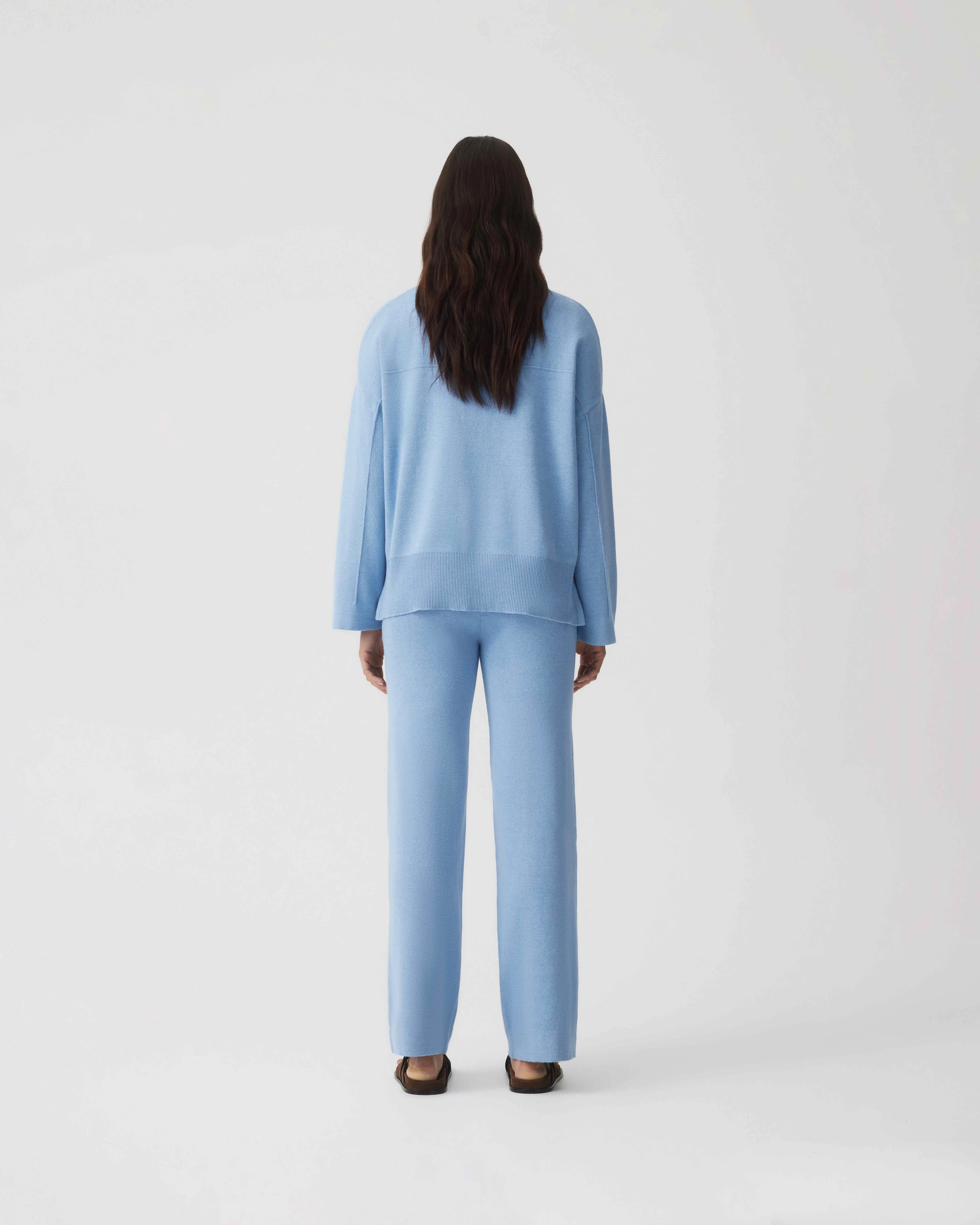 Cotton Cashmere Pant - Frost - Image 3