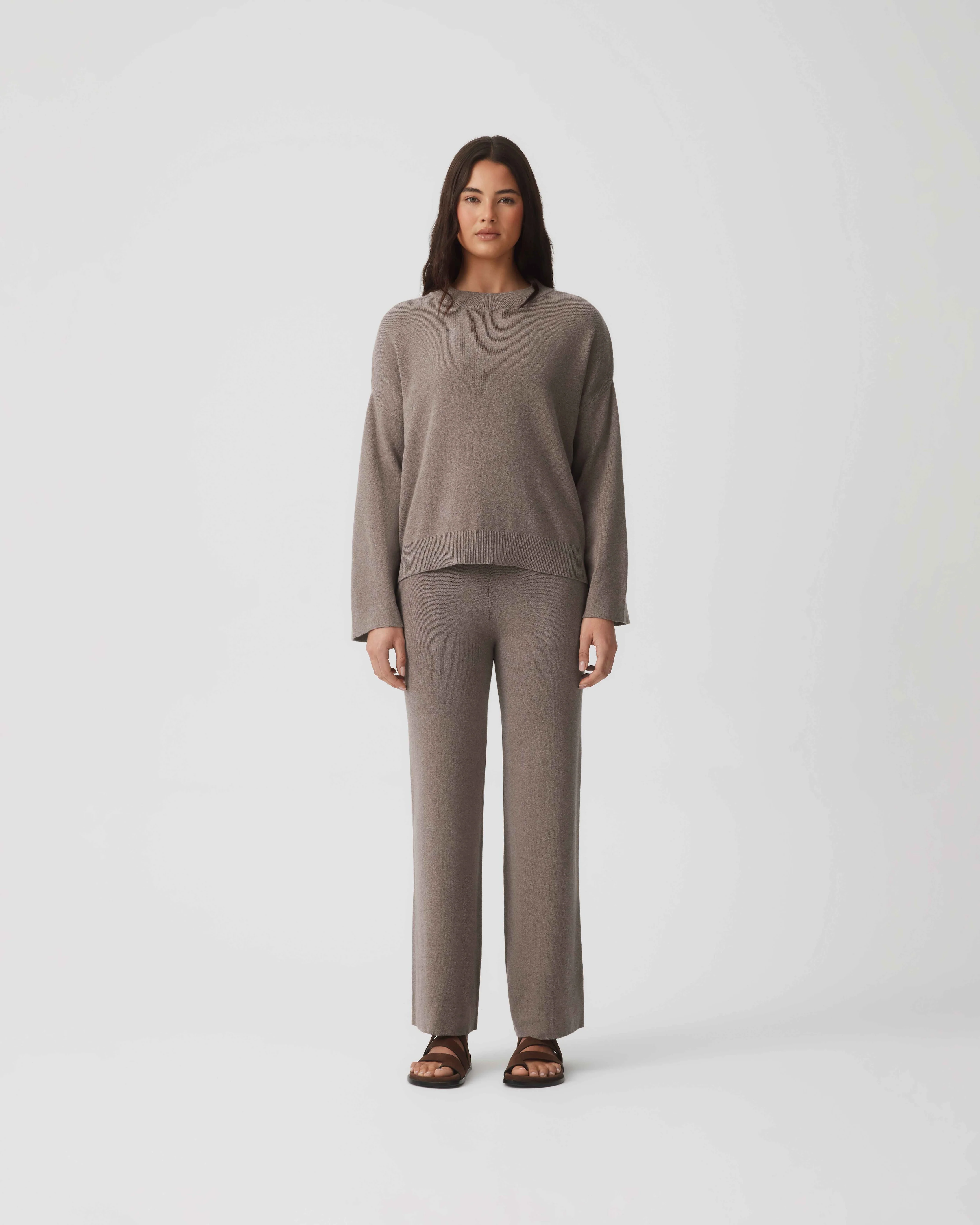 Cotton Cashmere Sweater - Mushroom - Image 2
