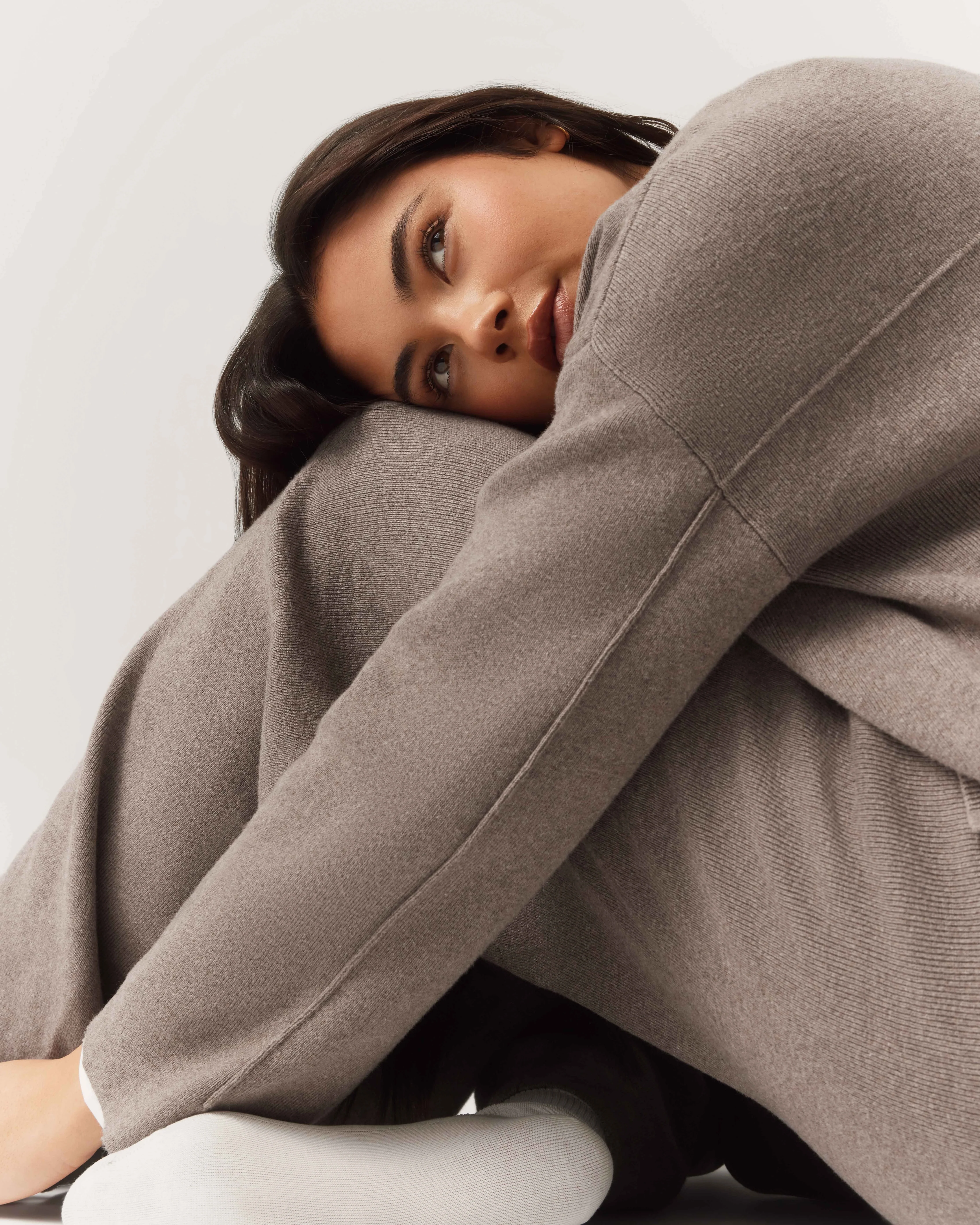 Cotton Cashmere Sweater - Mushroom - Image 6