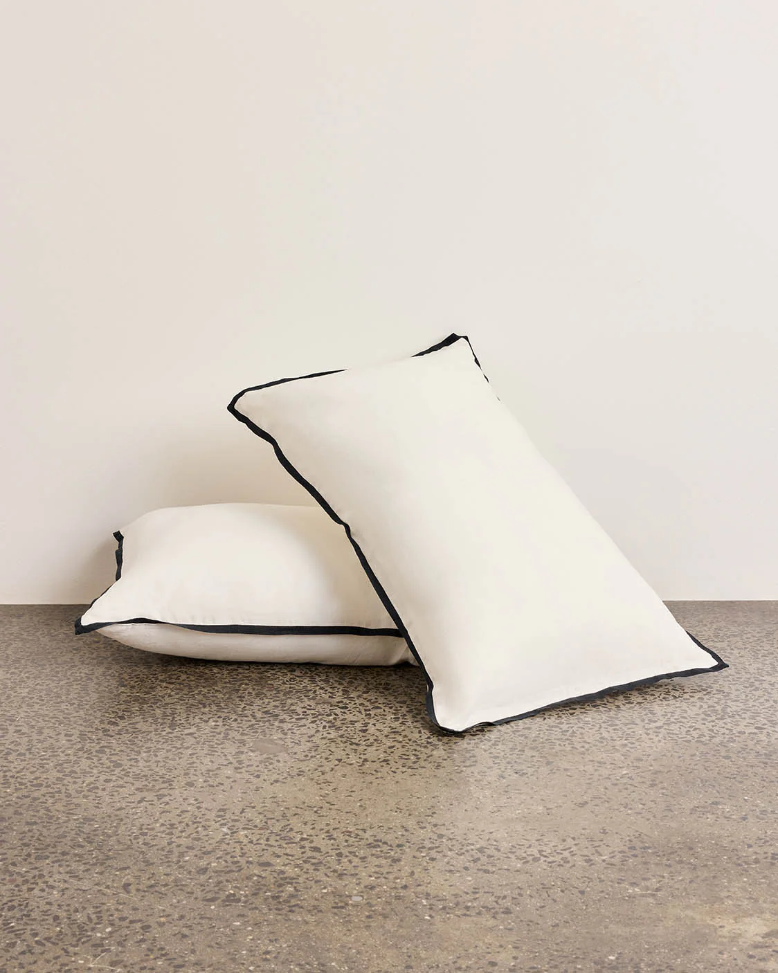 Linen Pillowcase Pair - Meringue