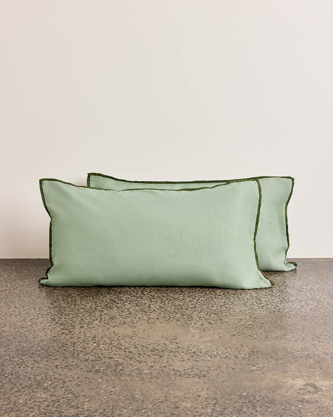 Linen Pillowcase Pair - Spearmint - Image 6