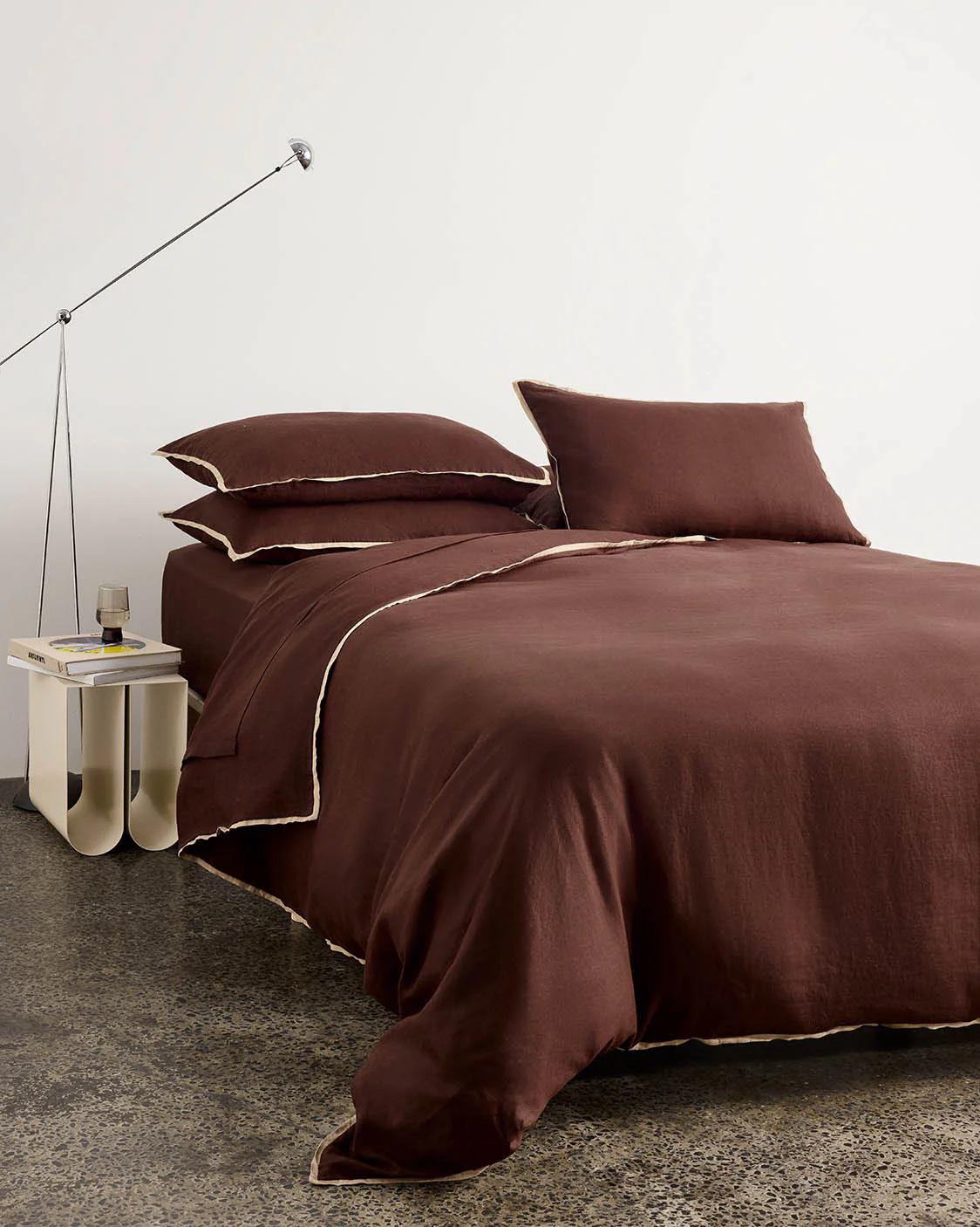 Linen Quilt Cover - Brown Sugar - Image 2