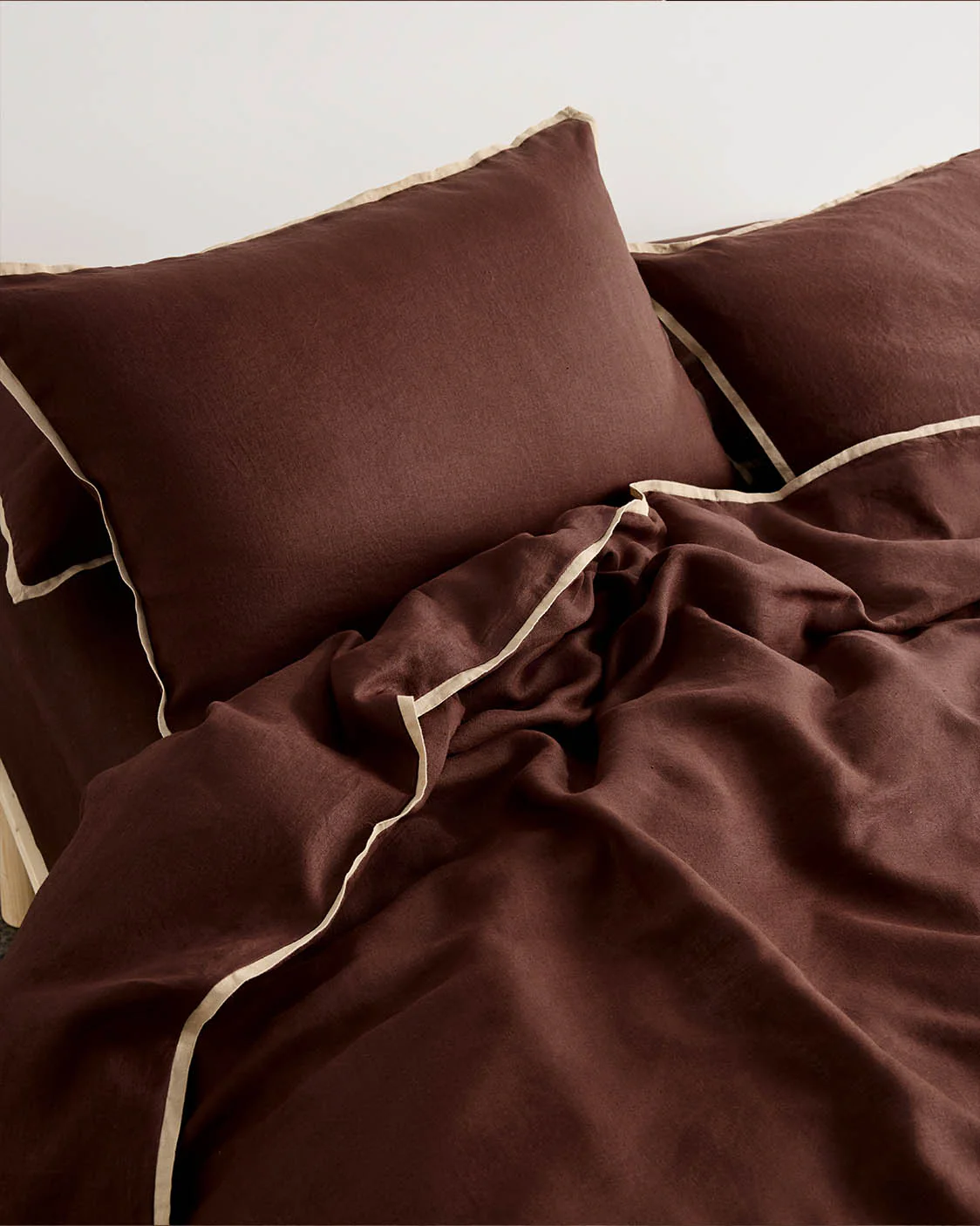 Linen Quilt Cover - Brown Sugar - Image 3