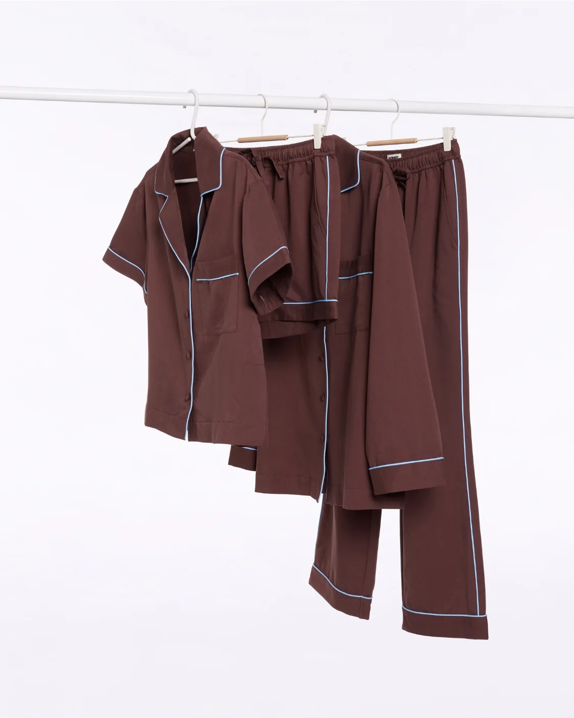 Long Sleeve Sleep Shirt - Iced Chocolate - Image 8