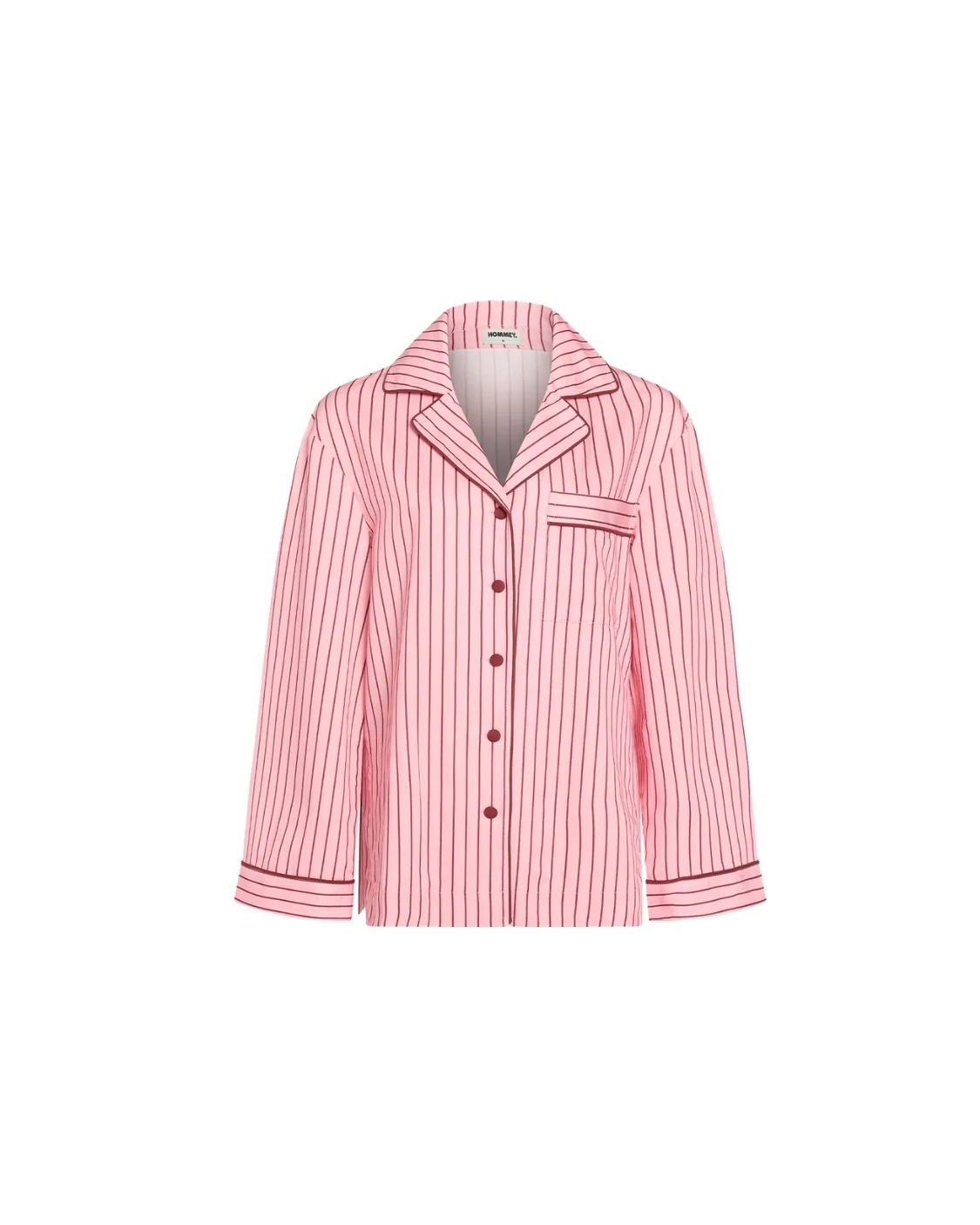 Long Sleeve Sleep Shirt - Rocky Road Stripes - Image 3