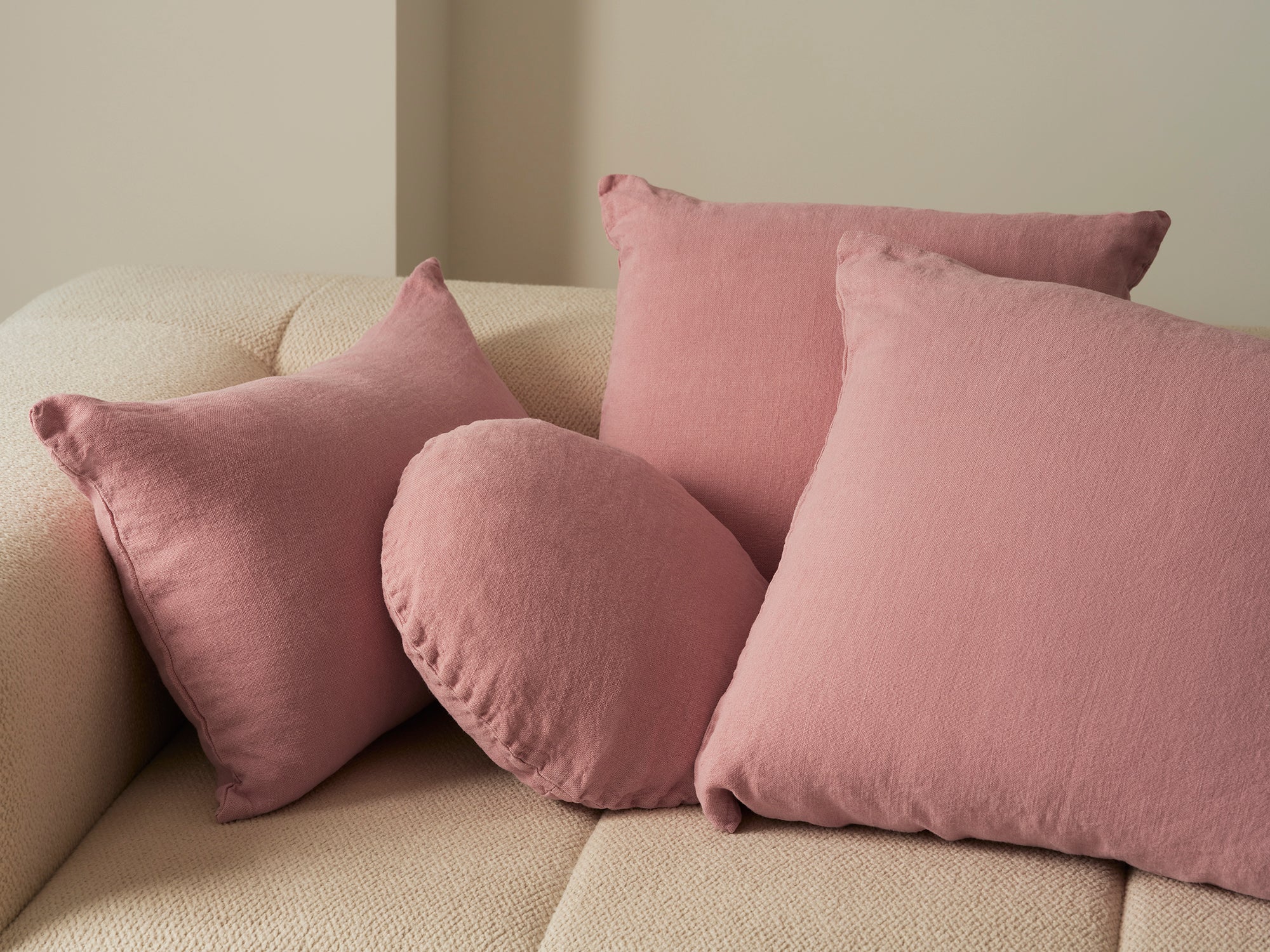 Lumbar Linen - Blush Cushion - Image 2