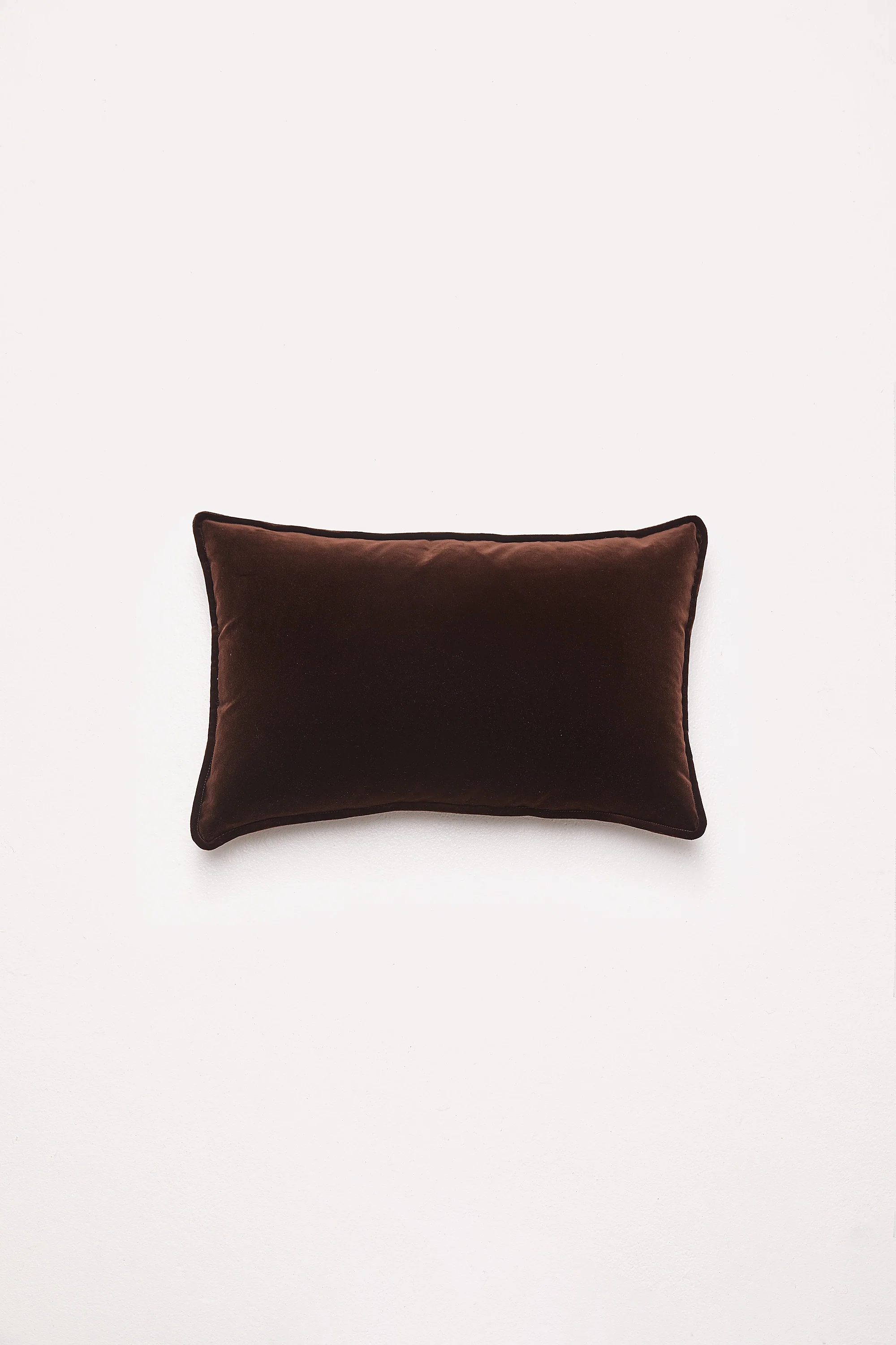 Lumbar Velvet - Chocolate Cushion - Image 2