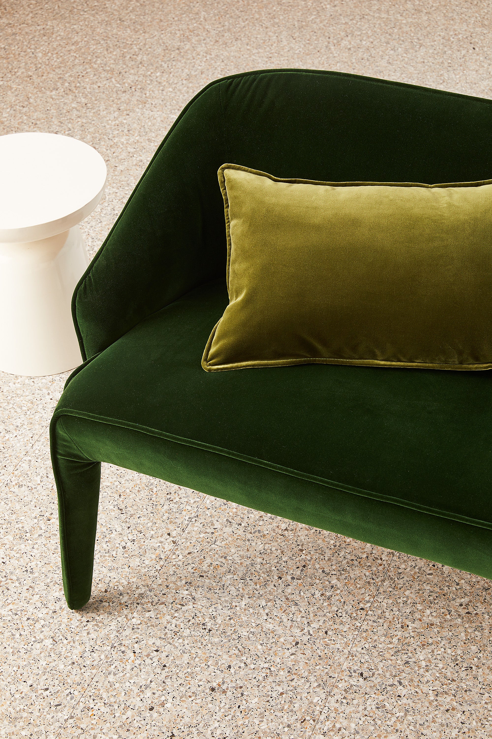 Lumbar Velvet - Sicilian Olive Cushion - Image 3