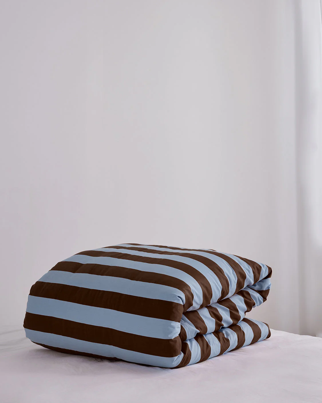 Quilt Cover - Iced Chocolate Stripes - Image 2