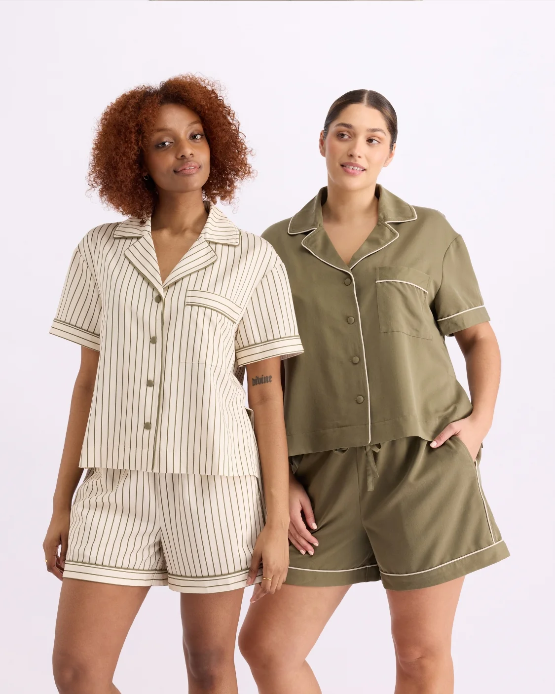 Short Sleeve Sleep Shirt - Matcha - Image 5