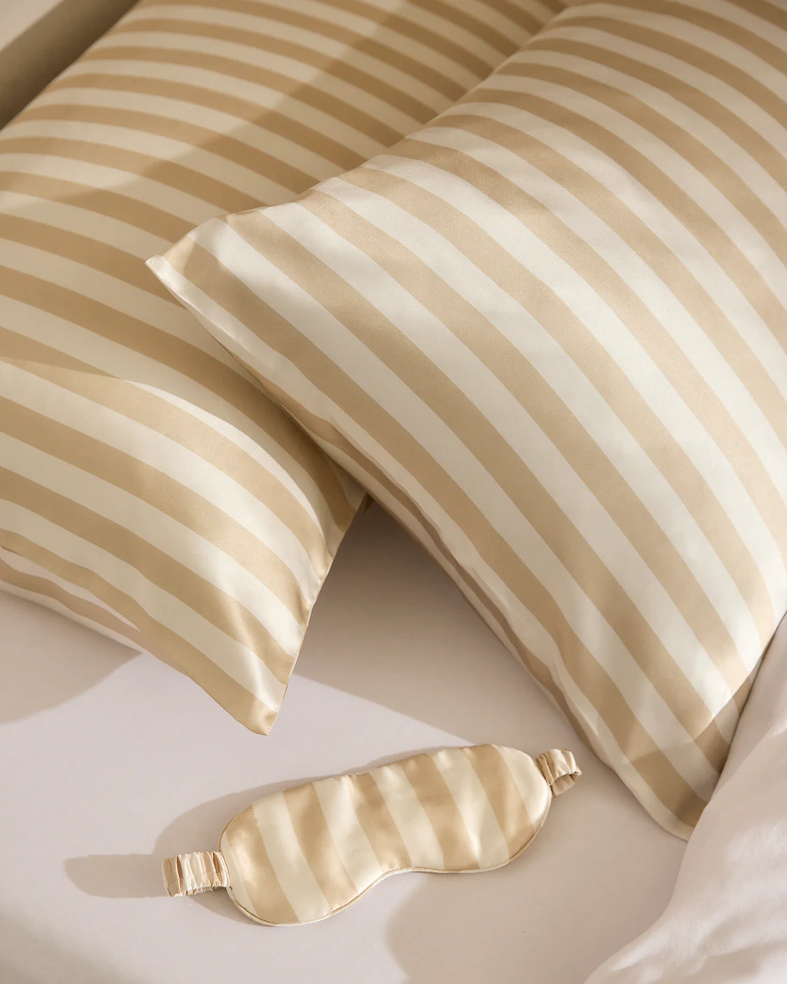 Silk Eyemask - Biscotti Stripes - Image 5