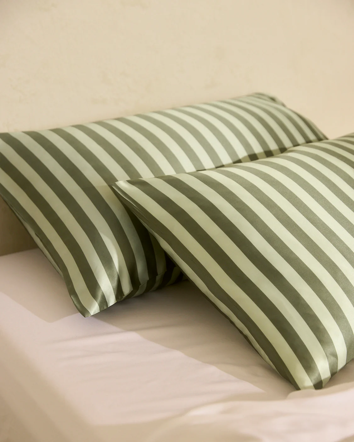 Silk Pillowcase - Wasabi Stripes - Image 4